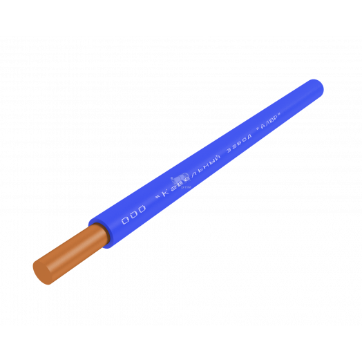 Провод силовой ПуВнг (А)-LS 1х0.5 синий бухта однопроволочный