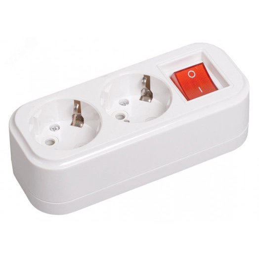 Розетка переносная разборная выключатель К02В 2 места CLASSIC