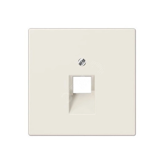 Накладка для 1-ой телефонной/компютерной розетки  IAE/UAE (1 x 8-пол.)   Серия LS990  Материал- термопласт  Цвет- слоновая кость