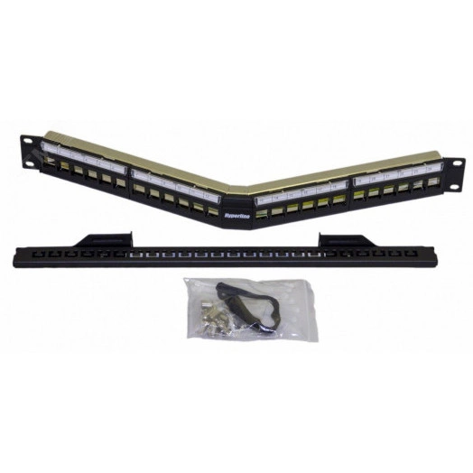 Патч-панель PPBL4A-19-24-SH-RM модульная 19д 24 порта угловая 1U