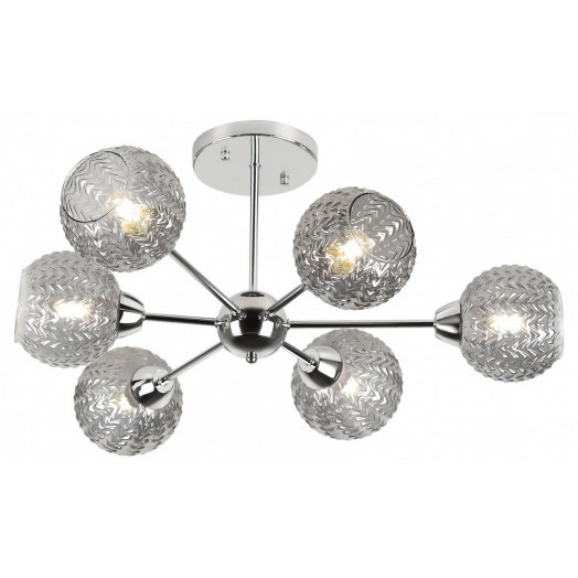 Люстра  Rivoli Hiltrude 3107-306 6 * Е27 60 Вт модерн