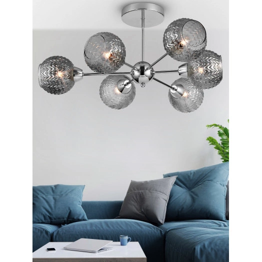 Люстра  Rivoli Hiltrude 3107-306 6 * Е27 60 Вт модерн