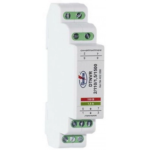 УЗИП ГРОЗОСТОП DTNVR 1/30/1,5/1500, Uо - 30 В, IL - 1,5 А, In (8/20) - 20 кА.