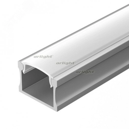 Профиль с экраном ALU-WIDE-H15-2000 ANOD+FROST (ARL, Алюминий)