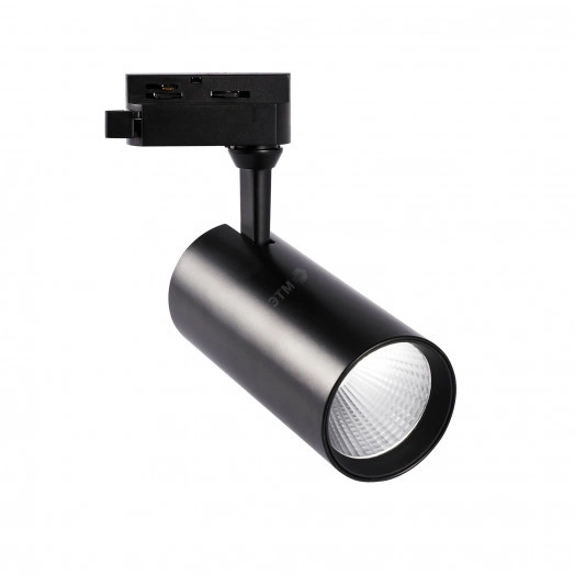 ULB-Q276 25W/4000К BLACK Светильник-прожектор светодиодный Трековый. 2200 Лм. Белый свет (4000К). Корпус черный. ТМ Volpe.