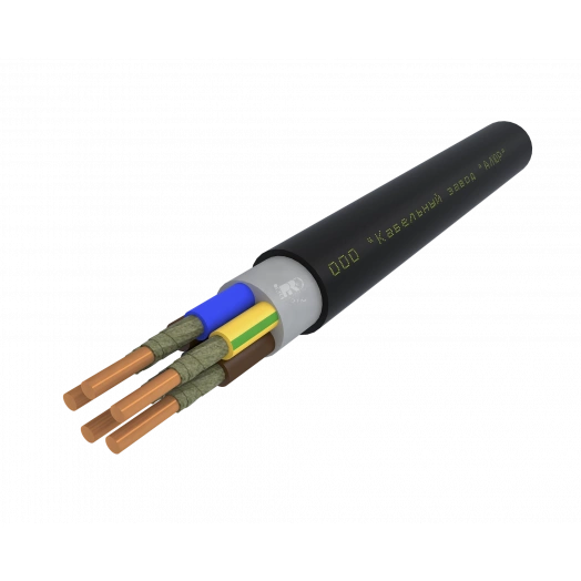 Кабель силовой ВВГнг(А)-FRLSLTx 5х1.5 ок(N.PE)-0.66 черный бухта