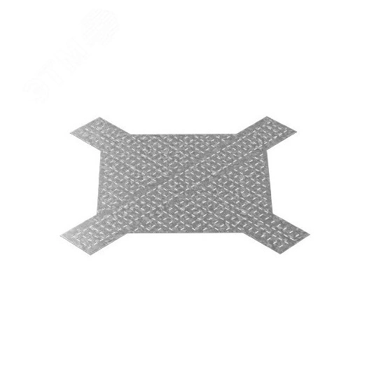 Донная вставка для крестообразного разветвителя для лотков ЛКР 400, толщ. 1,0 мм, Сендзимир цинк