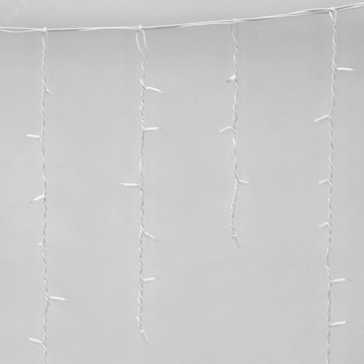 Бахрома светодиодная со статическим свечением 3м Соединяемая 200 светодиодов Разноцветный свет Провод белый ULD-B3010-200/SWK MULTI IP67