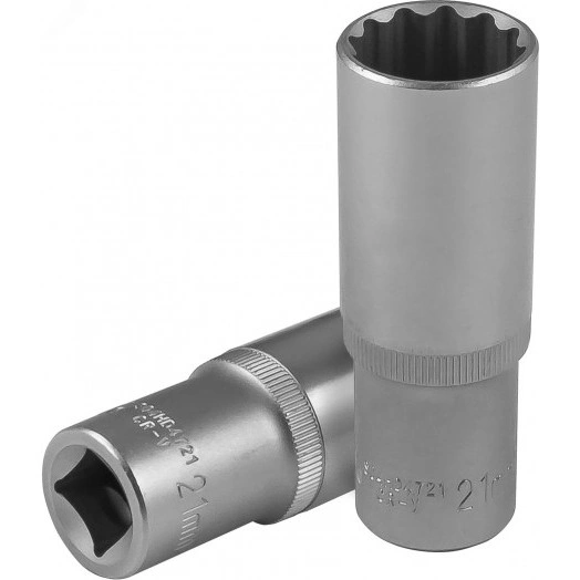 Головка торцевая глубокая 12-гранная 1/2''DR, 21 мм