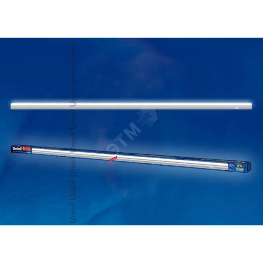 ULI-L02-9W-4200K-SL Светильник линейный светодиодный (аналог Т5). Белый свет. 650Lm. Выключатель на корпусе. Серебристый. TM Uniel