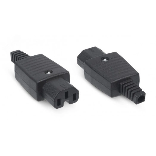 Вилка С13 разборная, 10А, 250 V, черная