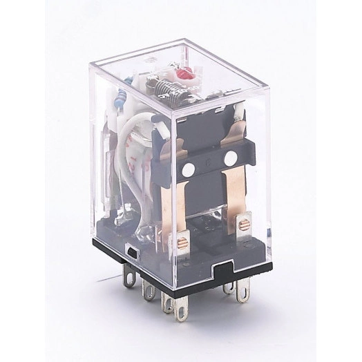 Реле промежуточное 24В AC 2 переключающих контакта 5А ПР-102 с индикацией