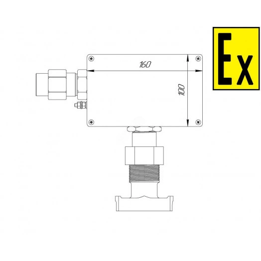 Коробка коммутационная взрывозащищенная для греющего кабеля КВМК ГК 101