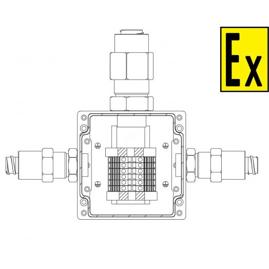 Коробка коммутационная взрывозащищенная КВМК 604