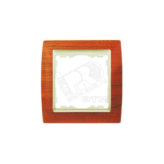 Рамка на 4 поста, S82, вишня - шампань