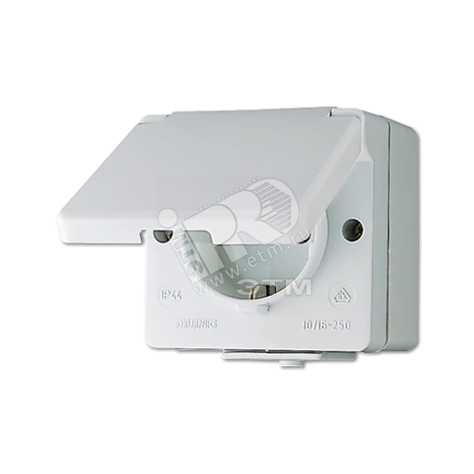 Розетка штепсельная SCHUKO накладная IP44