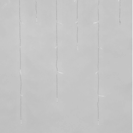 Бахрома светодиодная с эффектом мерцания 3м Соединяемая 200 светодиодов Теплый белый и белый свет Провод прозрачный