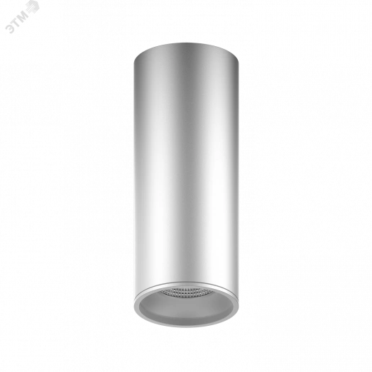 Светильник светодиодный ДПО 12 Вт 920 Лм 4100К цилинндр накладной 170-240 В 79х200 мм IP20 хром/сатин LED Overhead Gauss