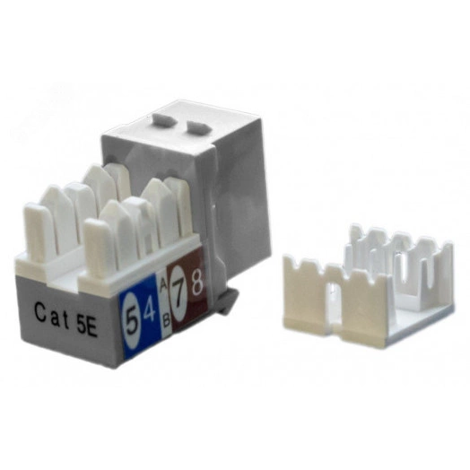 Вставка KJ9-8P8C-C5e-90-GY Keystone Jack RJ-45(8P8C) категория 5e серая