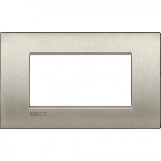 Livinglight. Рамка Air, итальянский стандарт 4 мод. Цвет ''Матовый титан''