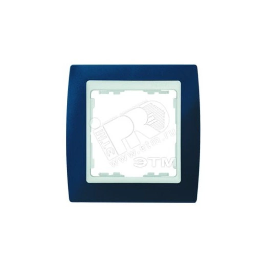 Рамка на 3 поста, S82, синий - белый