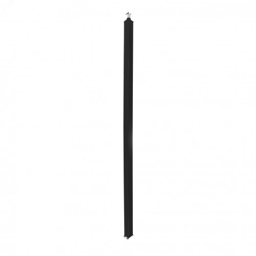 Универсальная колонна алюминиевая с крышкой из алюминия 2 секции, высота 4,02 метра, с возможностью увеличения высоты до 5,3 метра, цвет черный