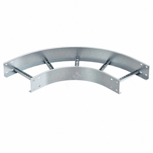 Секция угловая 90° лестничного лотка 110х300 мм   R=500мм