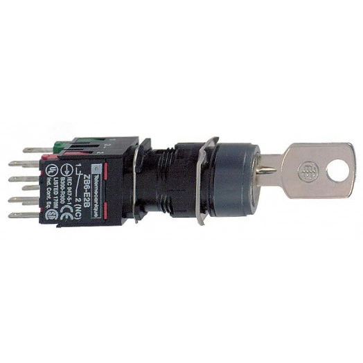 Переключатель 16мм 3 позиции с ключом