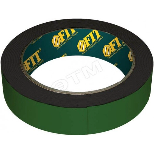 Лента клеящая, двухсторонняя монтажная,на вспененной основе, с полимерной подложкой 12 мм х 5 м