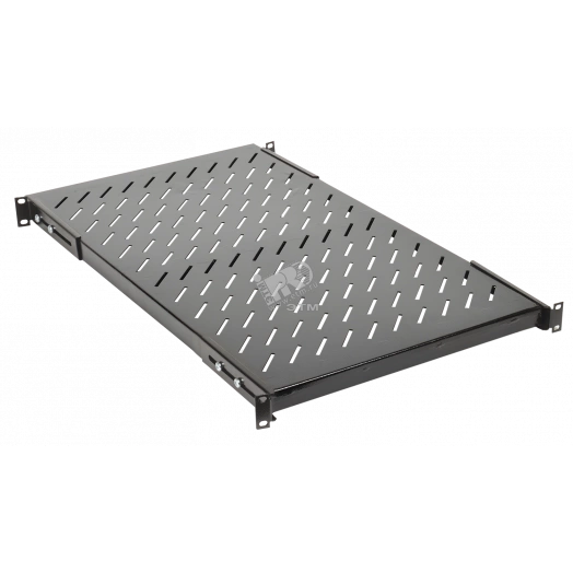 Полка 19дюйм усиленная стационарная  глубиной 800мм черная