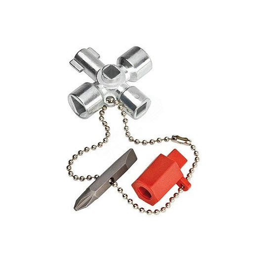 4-лучевой крестовой ключ для стандартных шкафов и систем запирания L-44 мм KN-001102