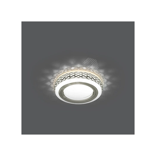 Светильник Backlight BL085 Кругл. Хром/Белый, Gu5.3, 3W, LED 3000K 1/30