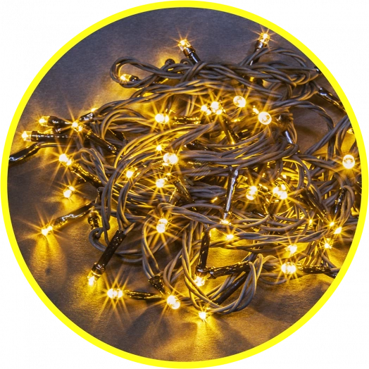 Гирлянда новогодняя светодиодная NGF-S01-120WW-5-7.5m-230-C8-G-IP20