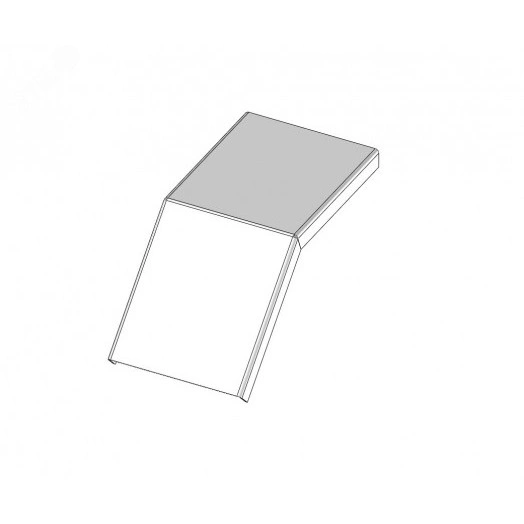 Крышка лотка КЛС 100х50-45 УХЛ1 для поворота трассы вниз на 45 горячее цинкование S1.5