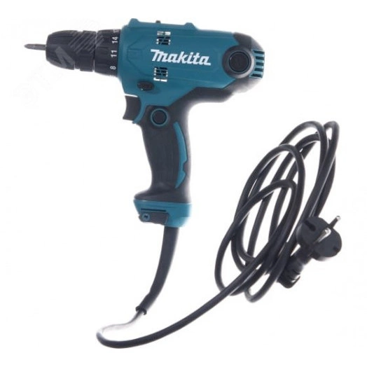 Дрель-шуруповерт сетевая 320Вт, 10мм, 56Нм + набор бит