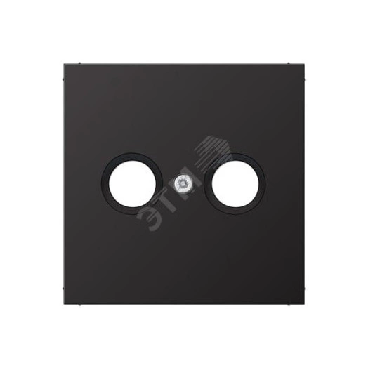 Накладка для телевизионной розетки (TV-FM)  Серия LS990  Материал- металл  Цвет- алюминий дарк