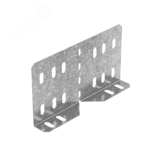 Соединитель универсальный модернизированный изменяемый для лотка высотой 65 мм, толщ. 1,5 мм, Сендзимир цинк