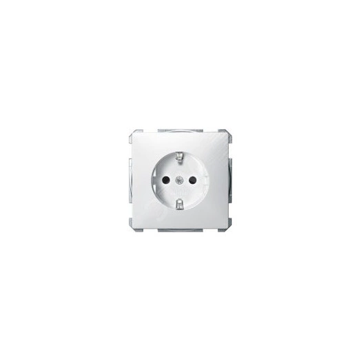 Механизм розетки Schuko с винтовыми зажимами белый