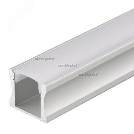 Профиль с экраном ALU-SLIM-H15-2000 ANOD+FROST (ARL, Алюминий)