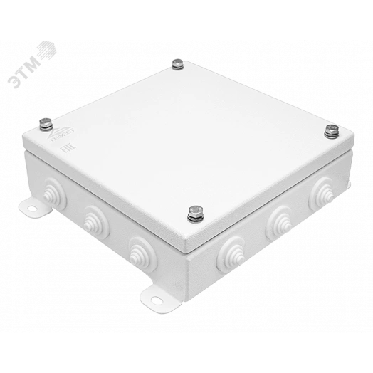 Коробка монтажная КМ IP55-2020, корпус из оцинкованной стали, количество вводов 12