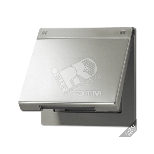 Крышка откидная с возвратной пружиной и полем для надписи 12х15мм антрацит