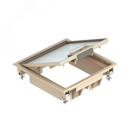 Лючок GES4U (универсальный) 6xModul45 (полиамид, бежевый)