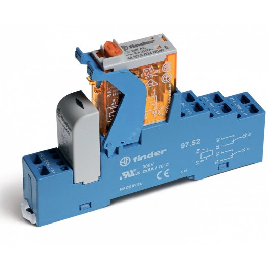 Интерфейсные модули реле, Светодиод + диод, Контакты AgNi, 1CO 16A, 48VDC