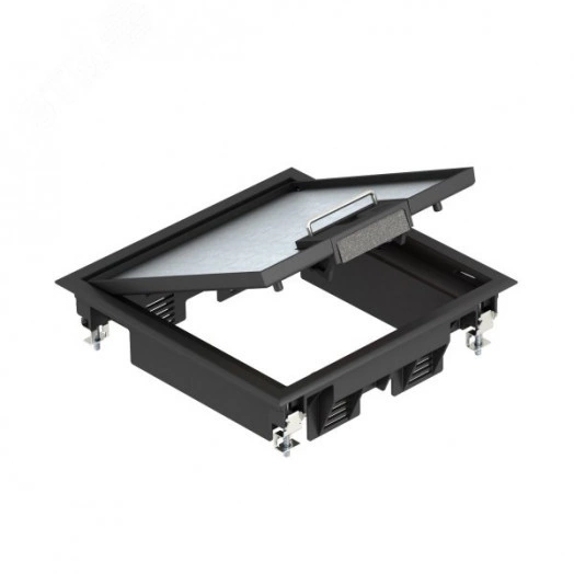 Лючок GES4U (универсальный) 6xModul45 (полиамид, черный)