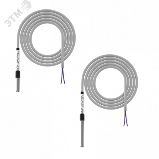 Датчик температуры от -50 до +130 C, NTC10k (3950), накладной, в гильзе 30 мм.