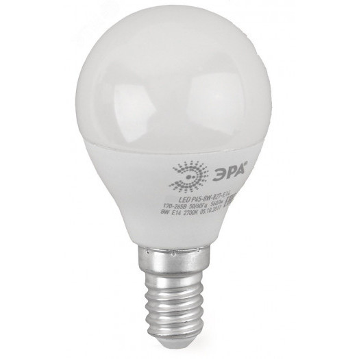 LED P45-8W-827-E14 R Е14 / E14 8 Вт шар теплый белый свет
