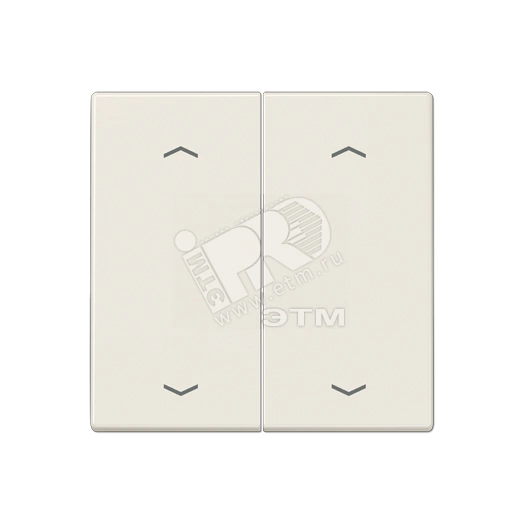 Клавиши для сдвоенной кнопки BCU  белые