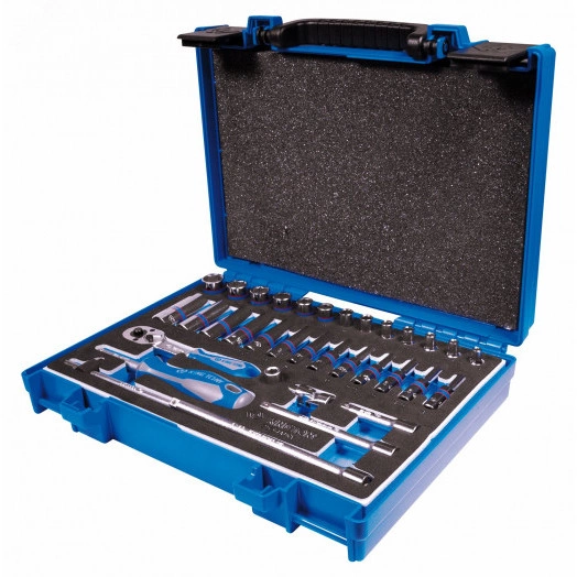Набор торцевых головок с принадлежностями 1/4', шестигранные, 4-14 мм, 34 предмета