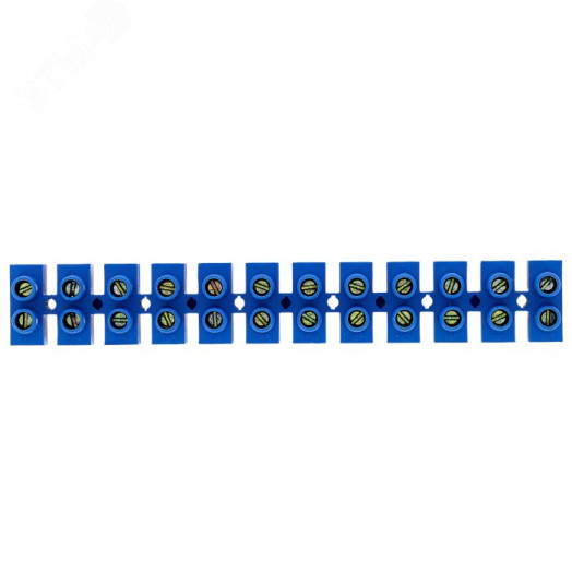 Колодка клеммная 12мм 16А полистирол синяя PROxima(10шт)