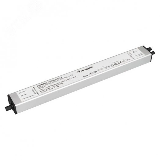 Блок питания ARPV-LG48060-LINEAR-PFC-DALI2-PD (48V, 1.25A, 60W) (Arlight, IP67 Металл, 5 лет)